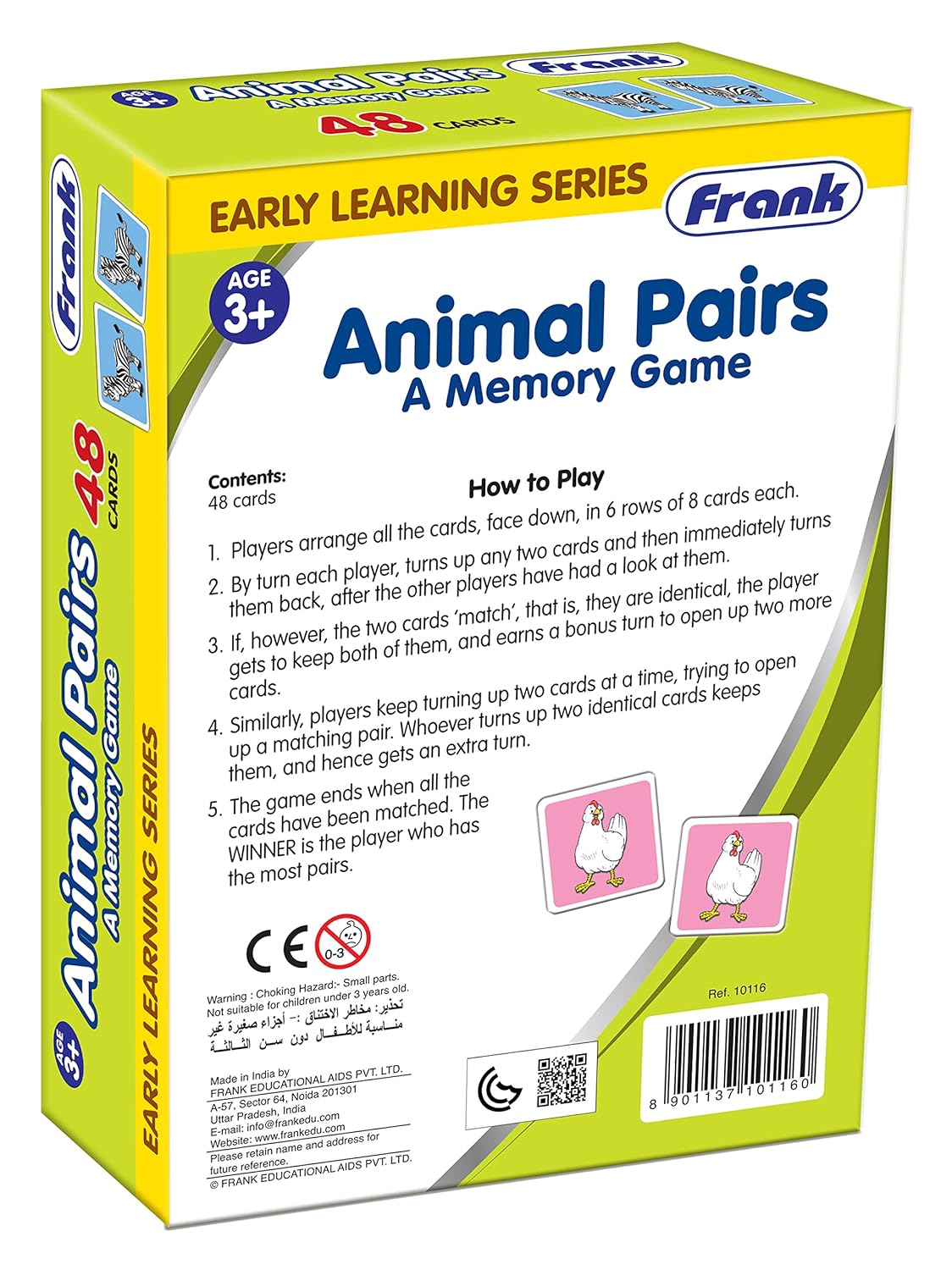 Frank Animal Pairs - A Memory Game for Kids 3 Years and Above