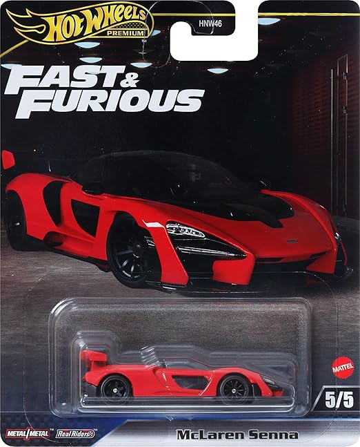 Hot Wheels Premium Fast & Furious Set Of 5 With Card Protectors [ Import ]