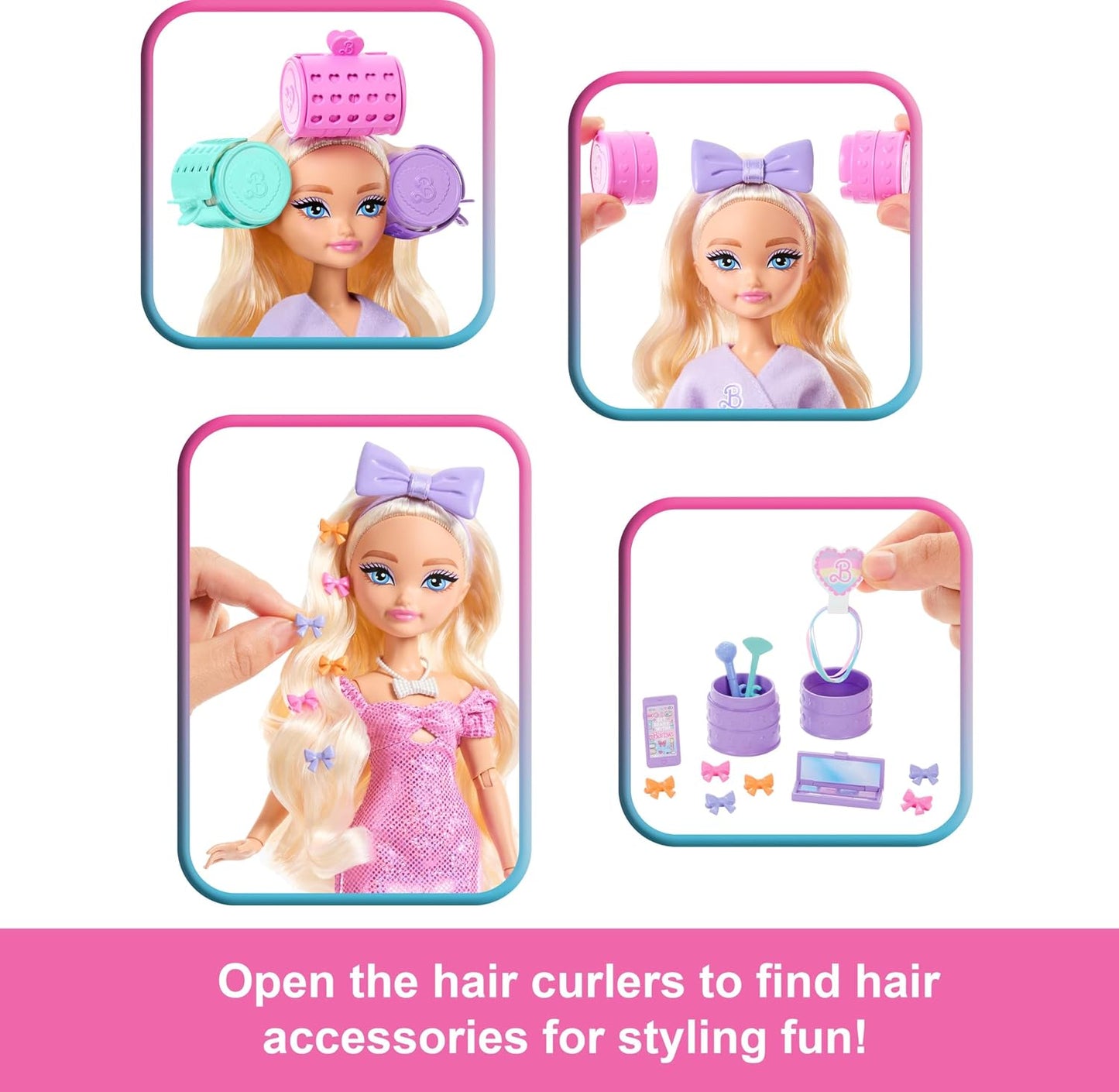 Barbie Dream Besties Get Ready With Barbie Doll & Accessories JGG38