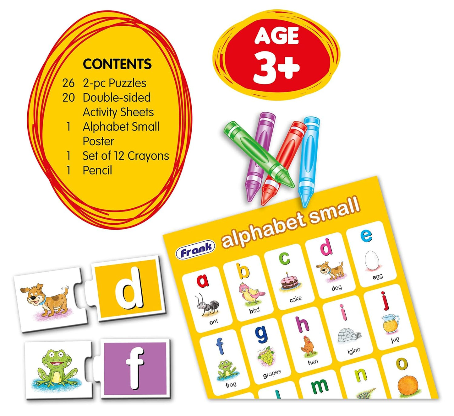 Frank Small Alphabet Kit Puzzle for Kids age 3Y+