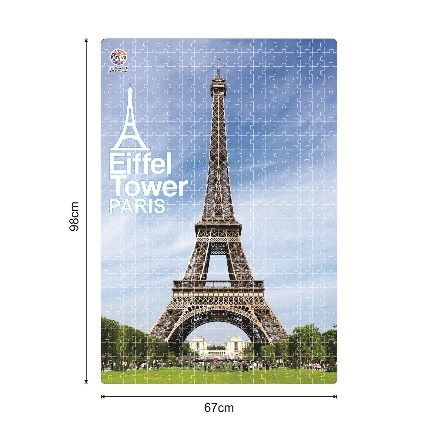 Ratna's Jumbo Floor Puzzle Eiffel Tower 500 Pieces