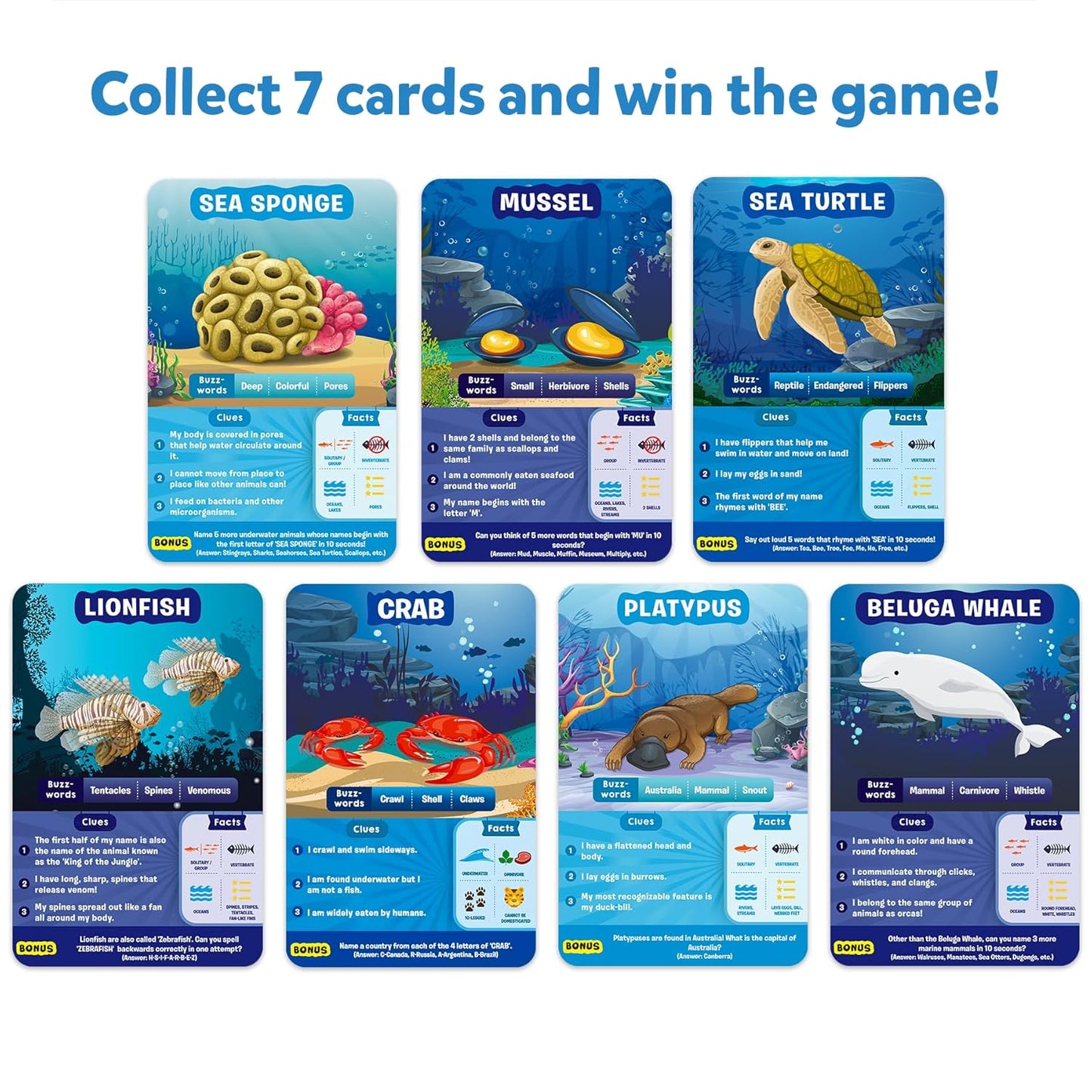 Skillmatics Guess in 10 Underwater Animals
