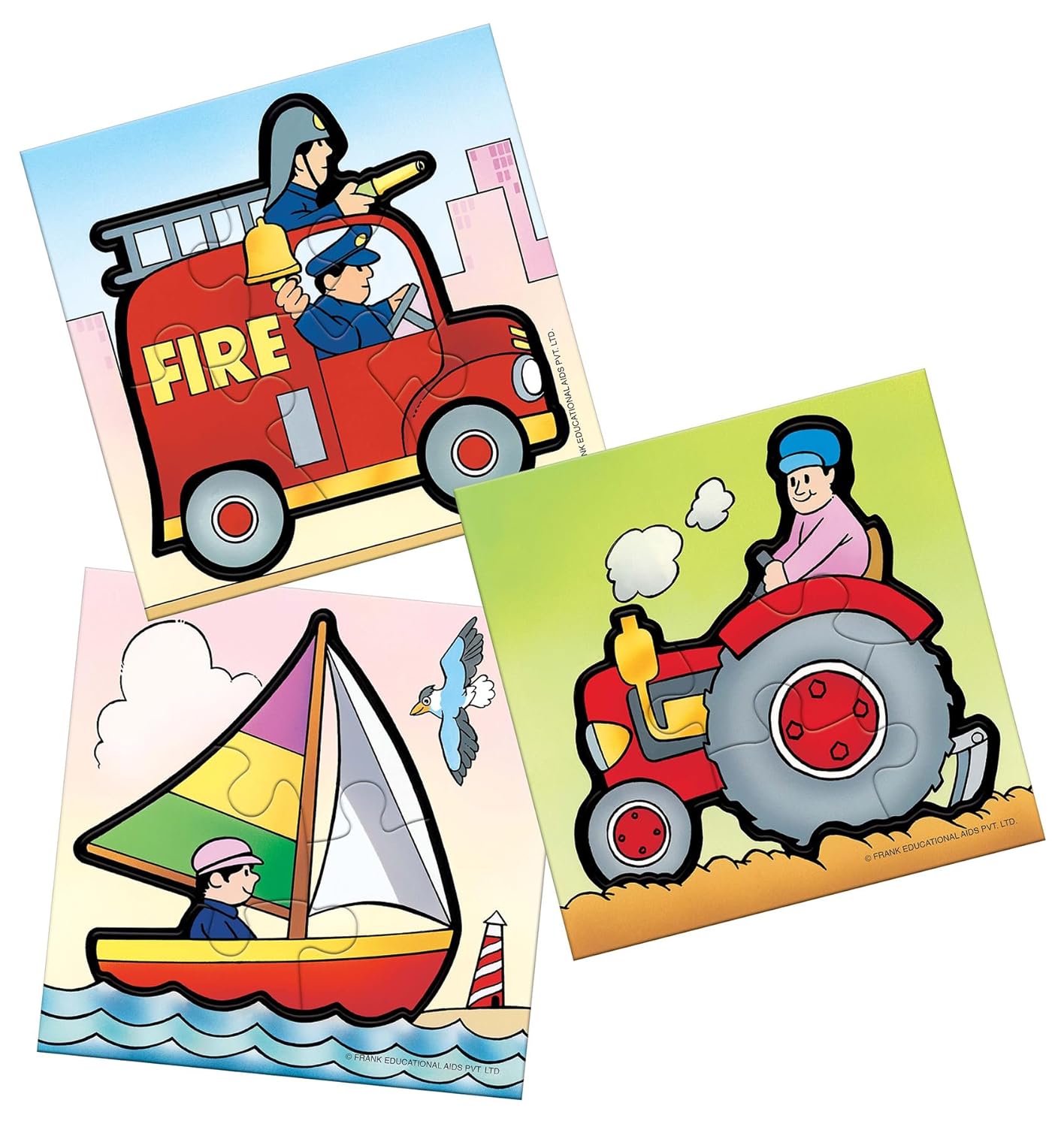 Frank Transport Theme Jigsaw Puzzle for Kids Above 3+ Years