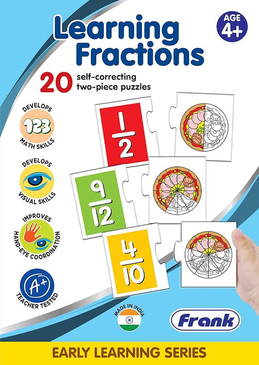 Frank Learning Fractions 20 Self-Correcting Two-Piece Puzzles