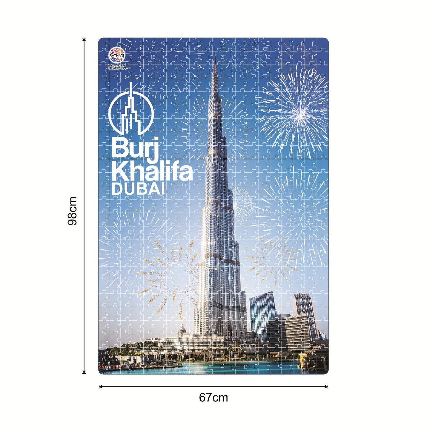 RATNA'S Burj Khalifa Jumbo Jigsaw Puzzle 500 Pieces