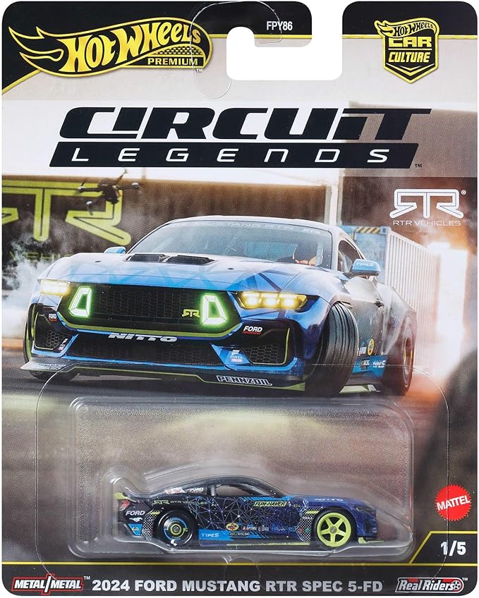 Hot Wheels Premium Circuit Legends 2024 Ford Mustang RTR Spec 5-FD [ Import ]