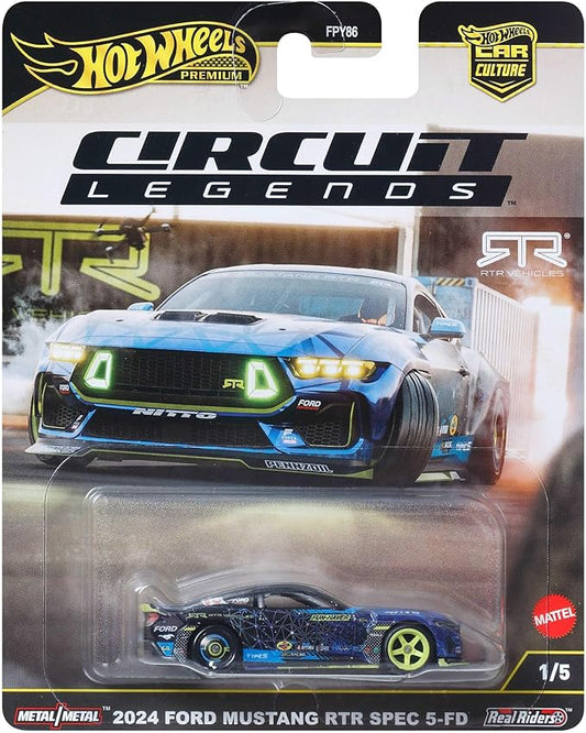Hot Wheels Premium Circuit Legends 2024 Ford Mustang RTR Spec 5-FD [ Import ]