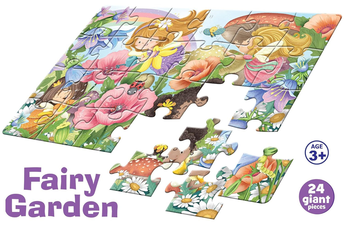 Frank Fairy Garden Giant Floor Jigsaw Puzzle for Kids Age 3 Years Old & Above