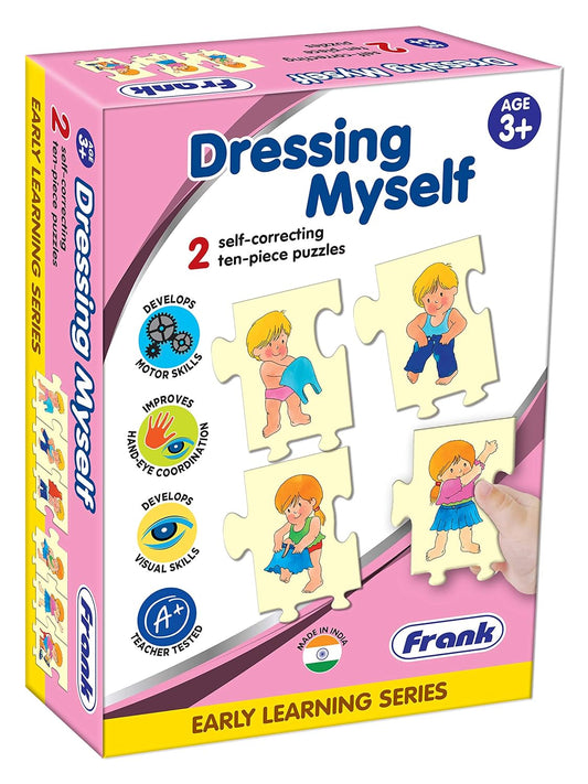 Frank Dressing Myself Jigsaw Puzzle Set with Images | Ages 3 & Above