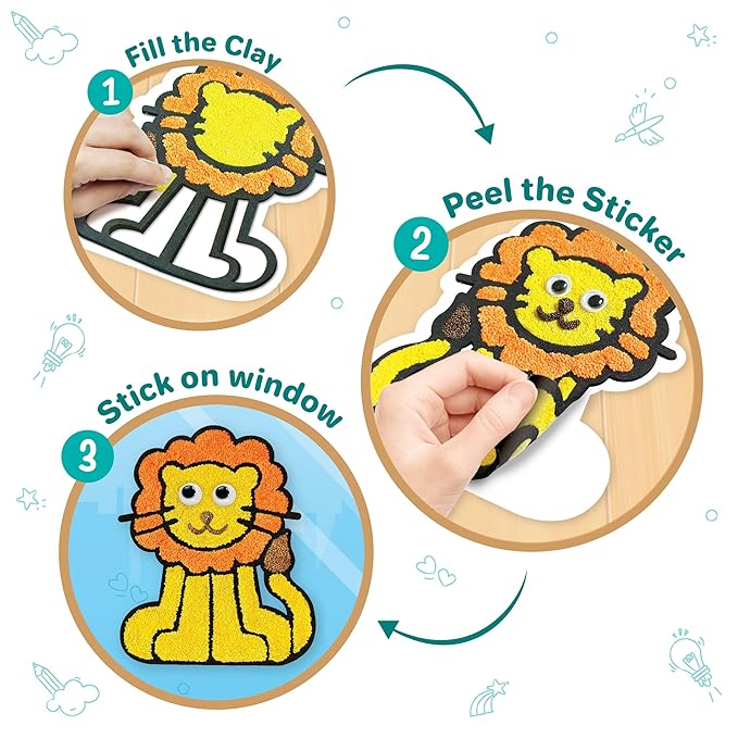 Imagi-Make DIY Clay Stickers Animals