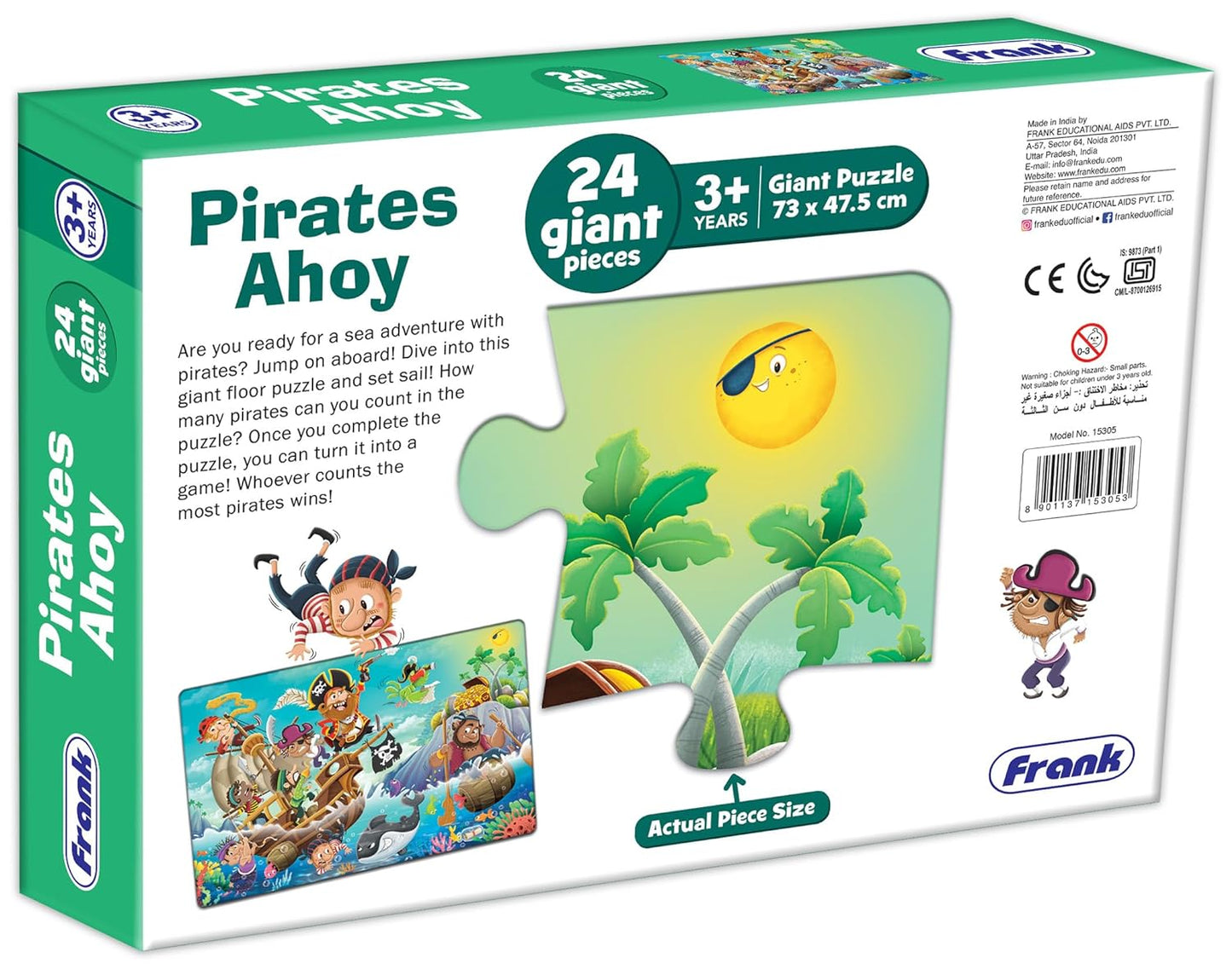 Frank Pirates Ahoy Sea Adventure Giant Floor Jigsaw Puzzle