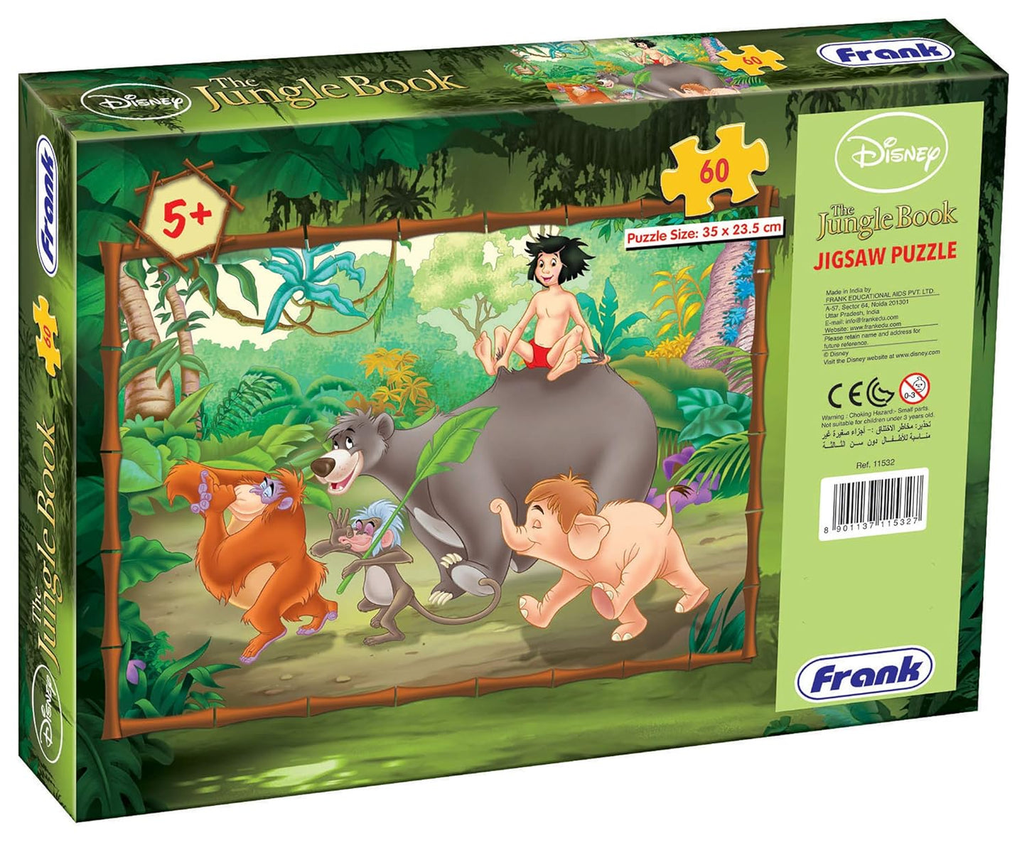 Frank Disney The Jungle Book Jigsaw Puzzle (60 Pieces) for Kids Above 5+ Years