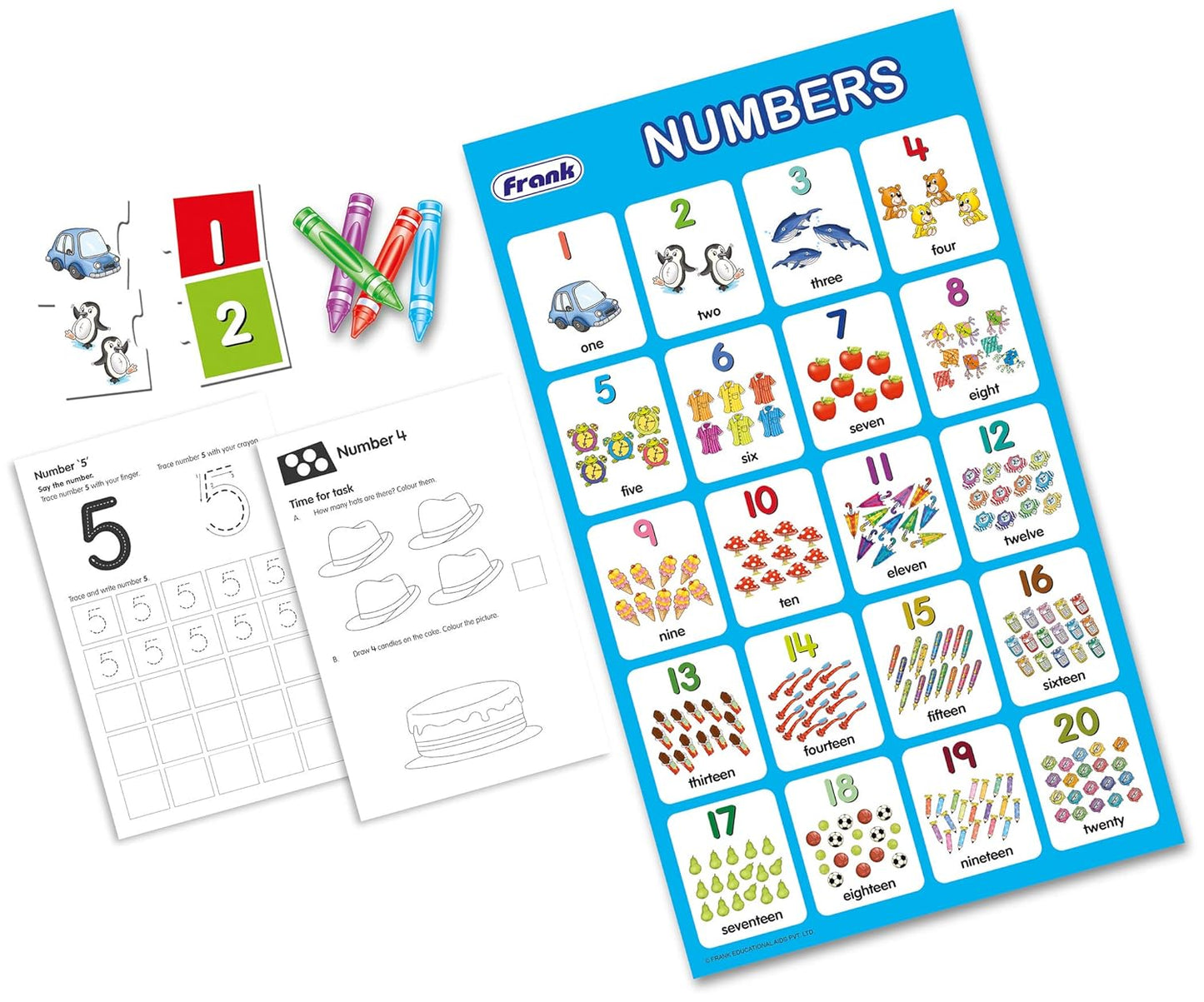 Frank Numbers Early Learning Educational Kit | Age 3 Year Old & Above