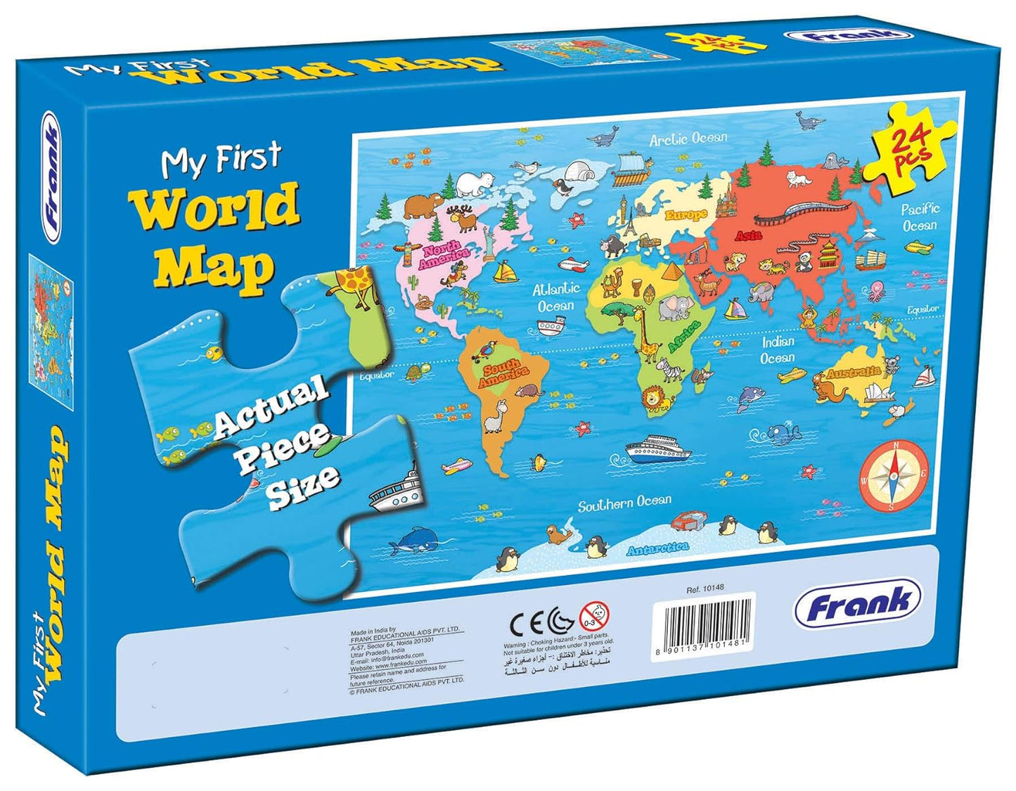 Frank My First World Map (24 Pieces)