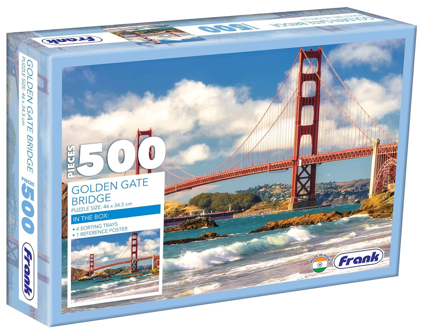 Frank Golden Gate Bridge Jigsaw Puzzle (500 Pieces) for Adults and Kid Above 10+ Years