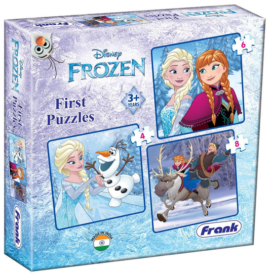 Frank Disney Frozen First Puzzles - A Set of 3 Jigsaw Puzzle for Kids Above 3+ Years