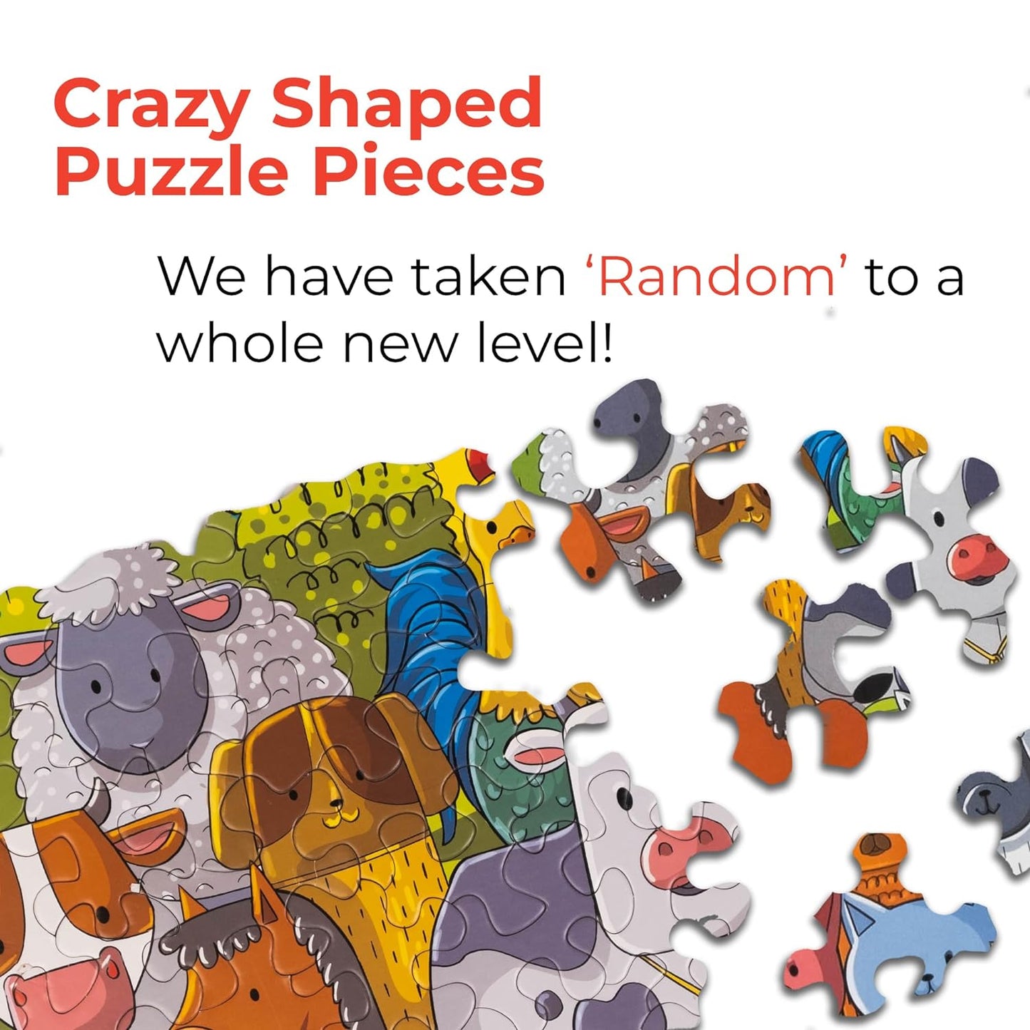 Unik Play Go Crazy Jigsaw Puzzle for Kids and Adults Age 6 to 99 Years