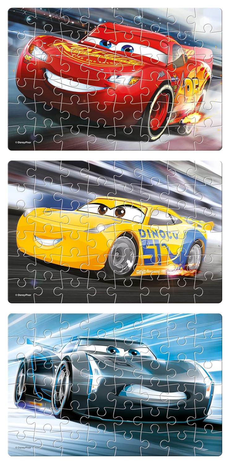 Frank Disney Pixar Cars 3 (48 Pieces) 3 in 1 Jigsaw Puzzle for Kids Above 5+ Years