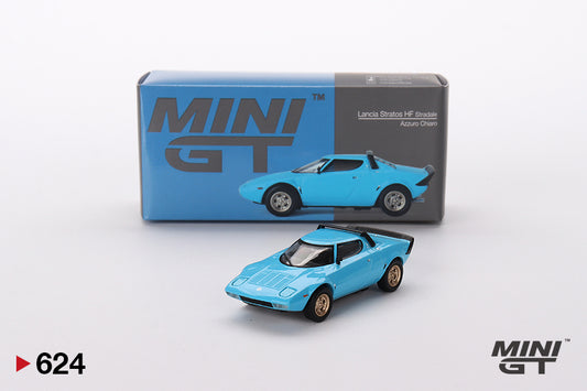 Mini GT Lancia Stratos HF Stradale Azzuro Chaiaro
