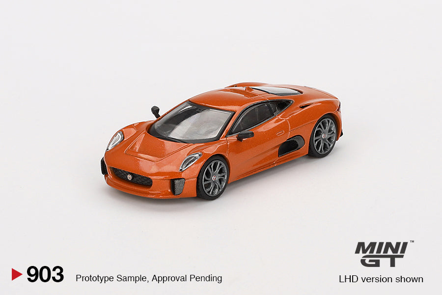 Mini GT "Spectre 007" Jaguar C-X75 Blister Pack Orange