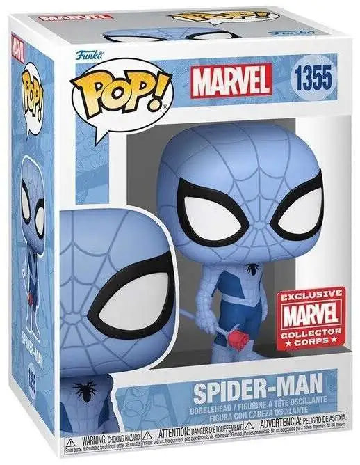 Funko Pop! Marvel : Spider-Man #1355 Exclusive Marvel Collector Corps With Soft Protector Case