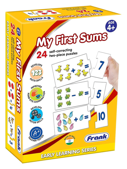 Frank My First Sums Educational Jigsaw Puzzles Set for Kids 4 Years and Above