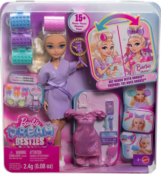 Barbie Dream Besties Get Ready With Barbie Doll & Accessories JGG38