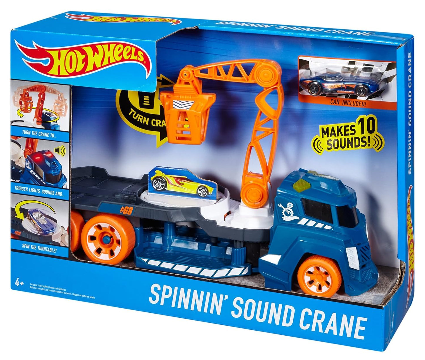 Hot Wheels Spinning Sound Crane