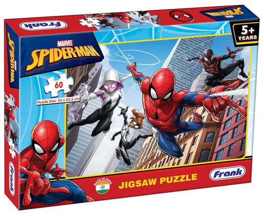 Frank Marvel Spider-Man Jigsaw Puzzle (60 Pieces) for Kids Above 5+ Years