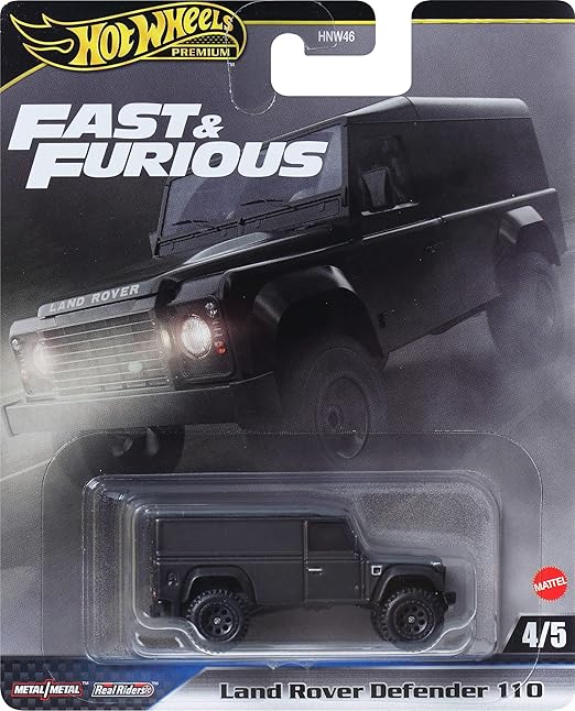 Hot Wheels Premium Fast & Furious Set Of 5 With Card Protectors [ Import ]