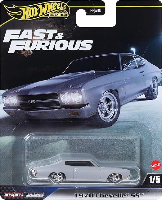 Hot Wheels Premium Fast & Furious Set Of 5 With Card Protectors [ Import ]