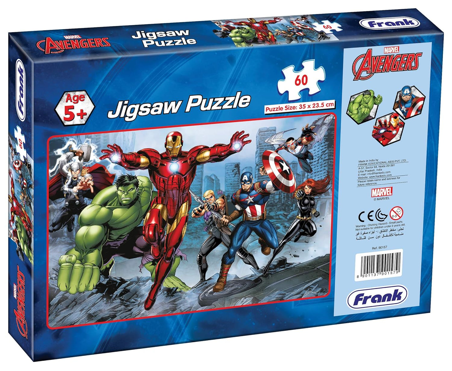 Frank Marvel Avengers Jigsaw Puzzle (60 Pieces) for Kids Above 5+ Years