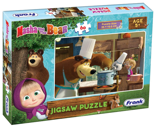 Frank Masha and The Bear Jigsaw Puzzle (60 Pieces) for Kids Above 5+ Years