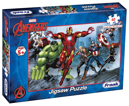 Frank Marvel Avengers Jigsaw Puzzle (60 Pieces) for Kids Above 5+ Years