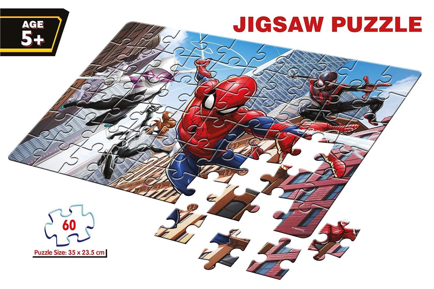 Frank Marvel Spider-Man Jigsaw Puzzle (60 Pieces) for Kids Above 5+ Years