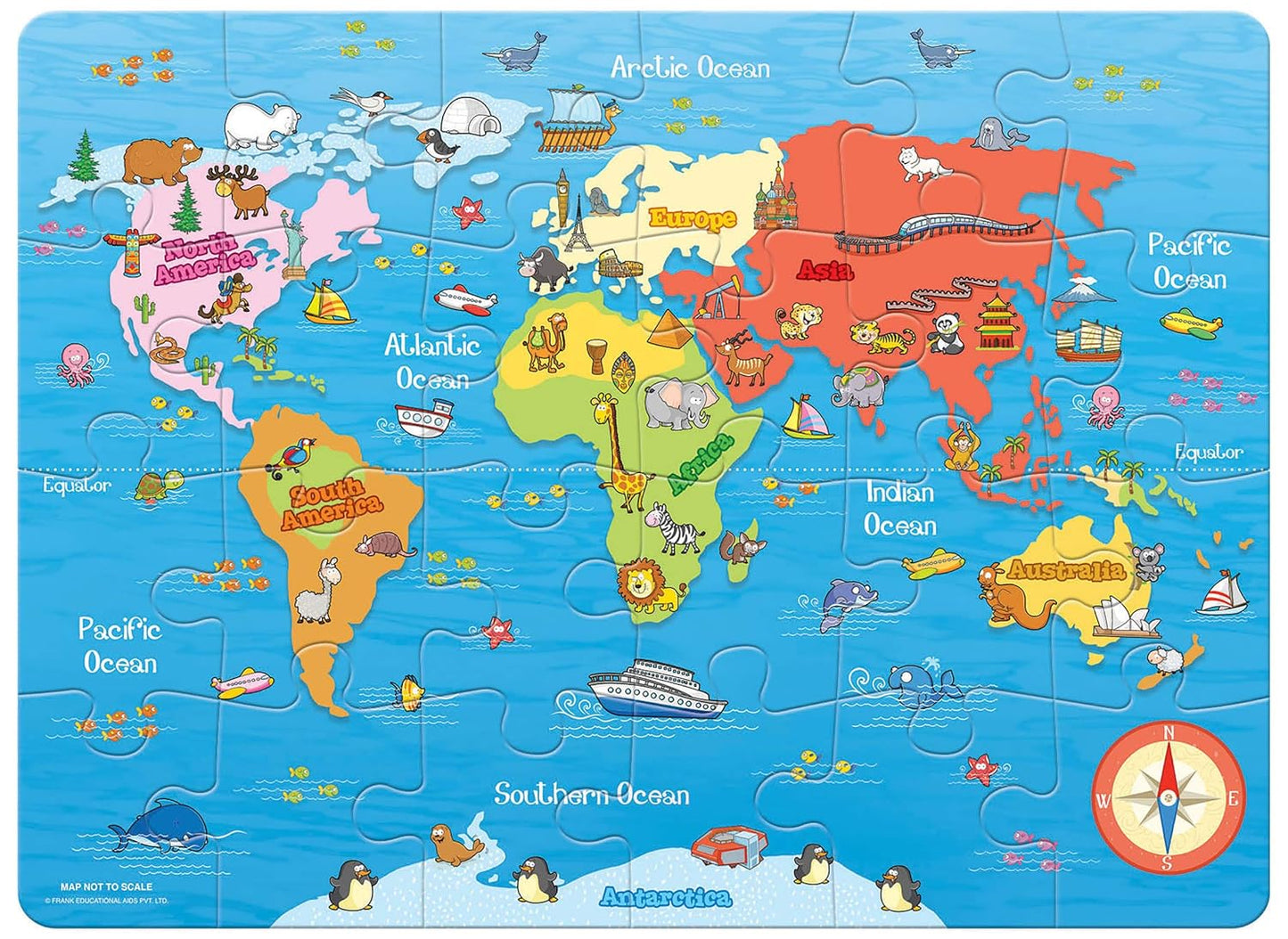 Frank My First World Map (24 Pieces)
