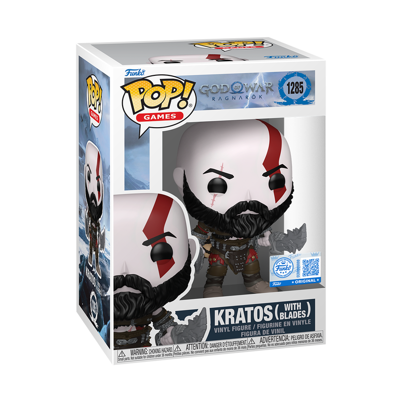 Funko Pop! Games : God Of War Ragnarok : Kratos ( With Blades ) #1285 With Soft Protector Case