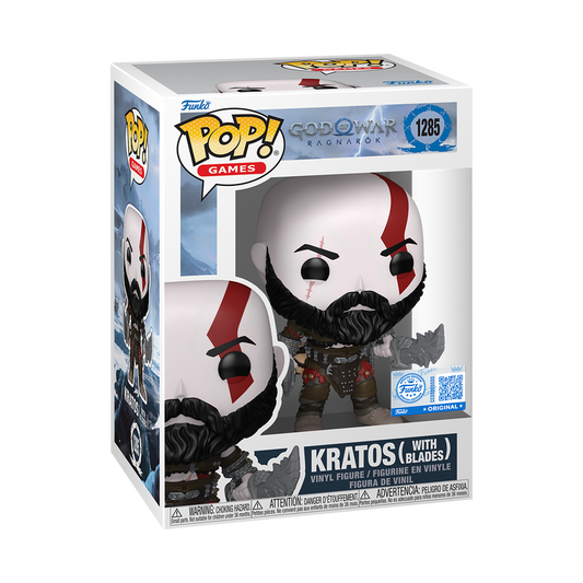 Funko Pop! Games : God Of War Ragnarok : Kratos ( With Blades ) #1285 With Soft Protector Case
