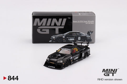 Mini GT Nissan LB-ER34 Super Silhouette Skyline Black