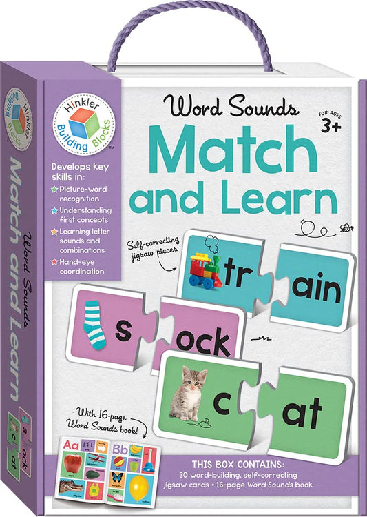 Building Blocks Word Sounds Match and Learn for Kids Aged 3+