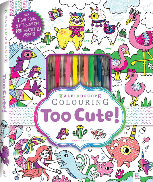 Kaleidoscope Colouring Too Cute! - Hinkler