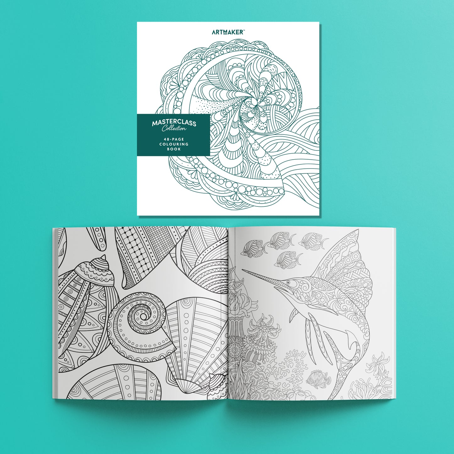 Art Maker Mindwaves Calming Colouring Masterclass Collection - Hinkler