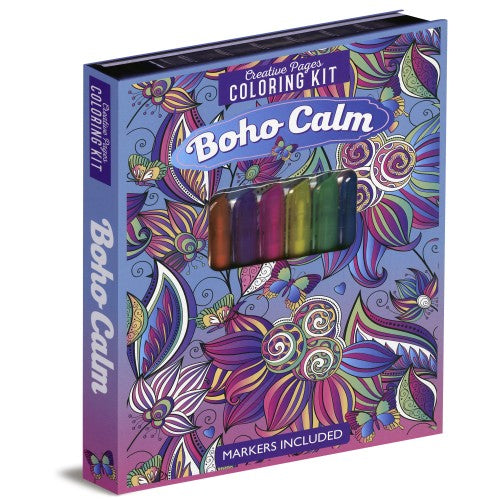 Creative Pages Colouring Kit Boho Calm - Page Publications