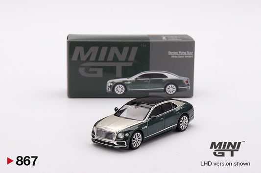 Mini GT Bentley Flying Spur White Sand Verdant