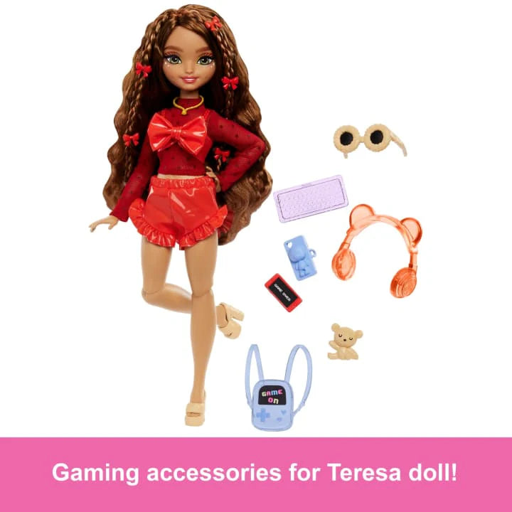 Barbie Dream Besties Teresa Fashion Doll With Video Game Themed Accessories