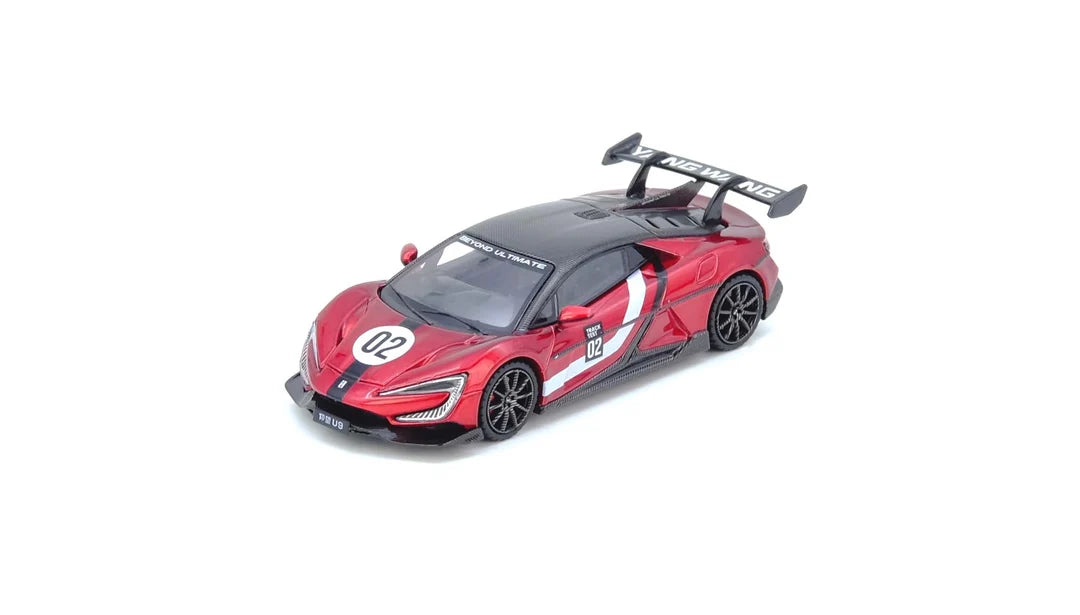INNO 61 1/64 Yangwang U9 Nurburgring Xtreme Test Car 2025 "Worlds Fastest EV Supercar" With Acrylic Case