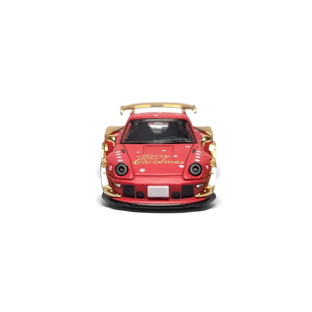 Model Model 1/64 Porsche RWB 993 2025 Christmas Version With Acrylic Case