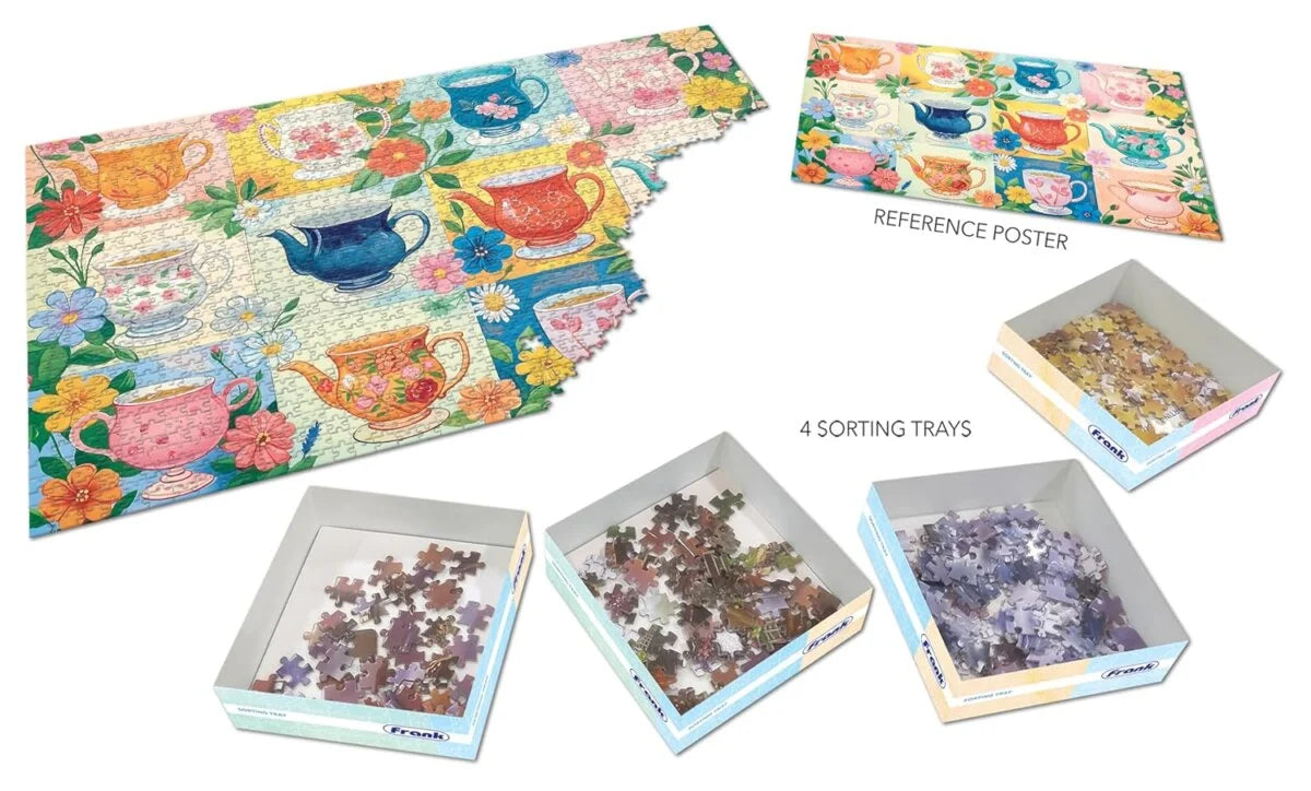 Frank My Cups Of Tea 1500 Pieces Jigsaw Puzzle