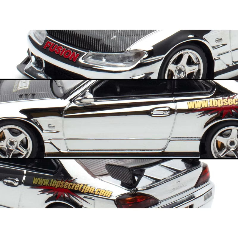 INNO 64 1/64 Nissan Silvia ( S15 ) "Top Secret" Tokyo Auto Salon Kula Lumpur 2025 Event Exclusive With Acrylic Case