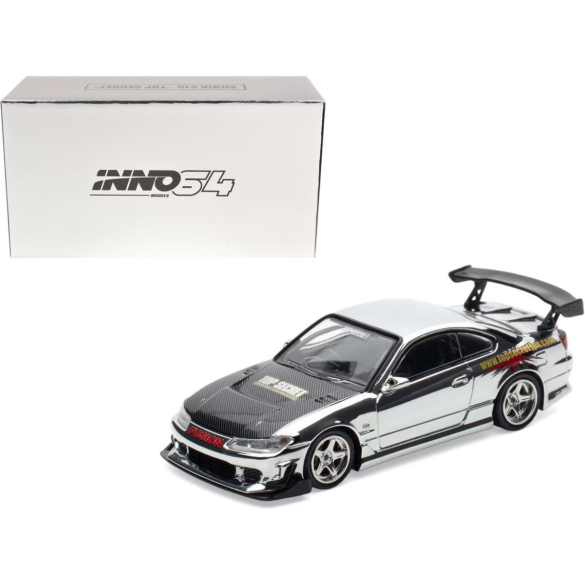 INNO 64 1/64 Nissan Silvia ( S15 ) "Top Secret" Tokyo Auto Salon Kula Lumpur 2025 Event Exclusive With Acrylic Case